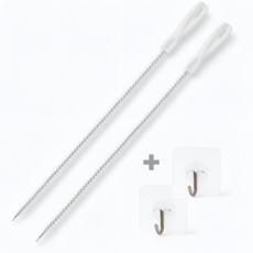 유블링 화장실 청소솔 세면대 뚫어뻥 + 후크 걸이, 2개