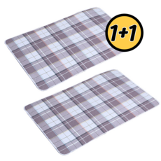 소소공감 환자용 어르신 케어 프리미엄 논슬립 방수 패드 매트, 따스한 브라운