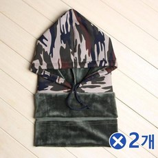 TBZ 포근한 밀리터리 후드 넥워머x2개 겨울스카프 목토시 방한용품 보드목토시 보드워머