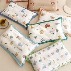 哆哆購 兒童卡通純棉枕套 乳膠枕頭套 寶寶可愛枕芯套 學生枕巾, 甜茶【60支親膚全棉】,30*50cm【一隻裝不含芯】