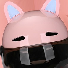 헬멧 장식 고양이 귀 오토바이헬멧귀장식, 블랙