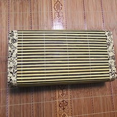 涼席枕頭頸椎枕冰絲夏天竹枕頭涼爽枕護頸枕成人學生茶葉夏季藤枕, 方形竹枕（23x37cm)