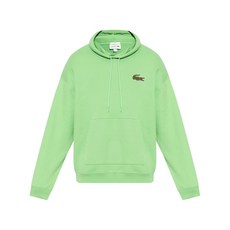 라코스테 로고 아플리케 후디