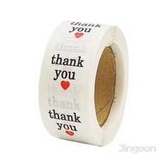 씰링 스티커 봉인 땡큐 25mm 마감