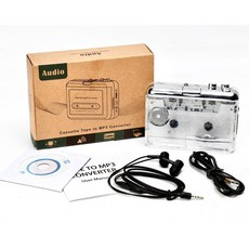 카세트 테이프 플레이어 감성 휴대용 투명 레트로, A