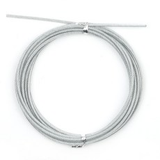 타이거밸런스 크로스핏 와이어 줄넘기 다이어트 스피드 선수용 실내용 실외용 더블언더, 줄넘기줄(실버)