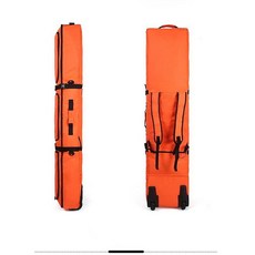스노우보드 캐리어백 대용량 스키장비 보관함 백팩 방수 휠백, B. 주황 150-160cm