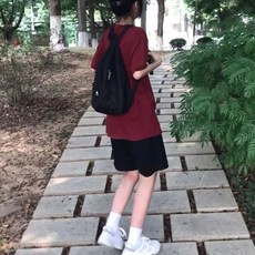 美式高腰微喇瑜伽褲 春秋新款休閒運動長褲 - 黑色設計感馬蹄褲
