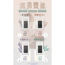 輕羽風 豐盈五葉草 3D/4D/5D 睫毛 C/D捲度 粗度0.07, 詳見包裝, 詳見包裝, C綜合