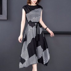 플리츠 원피스 롱 정장 하객룩 반팔 주름 예복 드레스 중년 엄마 행사 여름 빅사이즈 돌잔치 상견례