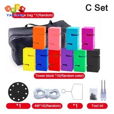 탱탱볼 호버볼 핑거볼 에어볼 고무공 말랑공 구멍공, 10pcs Tower block