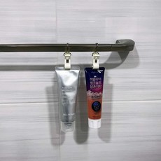 4P 욕실 흡착 화장실 샤워타올 샤워볼 거치대 고리 후크 걸이 손수건 거는거