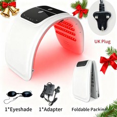 나노 스프레이 스킨 모이스춰 라이징 페이스 바디 마스크 스파 가정용 회춘 케어가 가지 색상 LED 광자 기계 (색상-UK plug 220 240V)