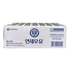 연세우유 멸균우유 X24, 200ml, 1개