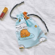 KAKAO FRIENDS 레이지선데이 스트링 파우치_라이언&튜브 377476