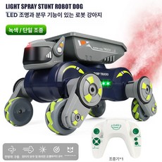 IQ0EM 2.4G 스모크 특수 차량 자동차 RC카 RC자동차 장난감, 1개, 녹색