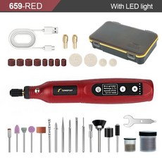 미니 전동 로터리 공구 무선 그라인더 펜 제작 네일 드릴 조각 연마용, 1개, 7. As image show