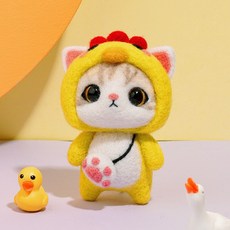 Jiwuo 바늘 Felting 키트 펠트 동물 양모 Felting DIY 키트 도구로 초보자를위한 수제 DIY 재료 바늘 Felting 키트, 33-B, 1개