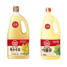 올따옴식용유세트 해표 옥수수유1.8L 1입+식용유1.8L 1입, 1.8L, 1세트