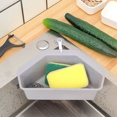 주방 싱크대 코너 흡착 물빠짐 바구니fal8+9pWU