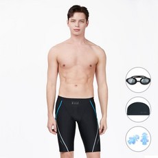 베이직엘르 ] [4종세트] 남성인 실내수영복 5부 사각수영복 BEZS405K 2967884