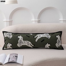 DFMEI 長條抱枕, 刺繡馬-綠