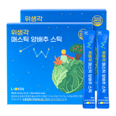 루킨 위생각 매스틱 양배추 스틱 21p, 294ml, 2개