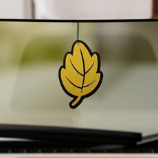 DUSCOKE 걸이식 종이 나무 자동차 공기 청정제 바닐라 향 향수 디퓨저 걸이 장식 자동차 백미러 참 잎 모양 자동 내부 장식품 펜던트 자동차 및 가정용 옐로우 36278