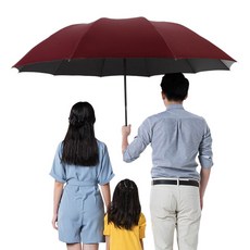 깔끔더하기 골프우산 3단 수동 접이식 파라솔 우양산, 레드와인, 1개