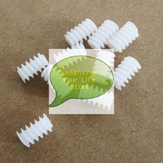 모델 제작용 흰색 오른손잡이용 플라스틱 웜 기어, 기본, 기본