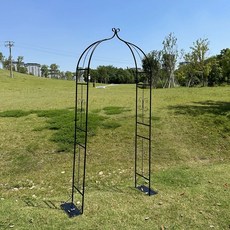 장미 지지대 오벨리스크 울타리 아치울타리 펜스 프레임, E. 심플 블랙 80cm, A. 중간, 1개