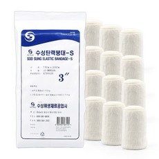 수성 탄력붕대 의료용 압박붕대 3인치 병원용 12개입 1봉, 1개