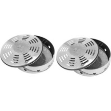 OUNONA 모기 트랩 향 트레이 2개 세트 코일 거치대 팔찌 홀더 스테인리스 스틸, 단일구성