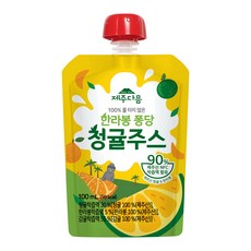 제주다믐 한라봉 퐁당 청귤주스, 10개, 100ml