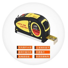 激光 水平尺 高精度卷尺平水儀, 1個, 多用紅外線十字卷尺水平儀