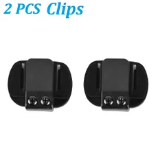EJEAS 3.5mm 잭 V6 PRO 장착 클립 양면 테이프베이스 오토바이 헬멧 헤드셋 블루투스 인터콤 용 2PCS, 02 2pcs Clips