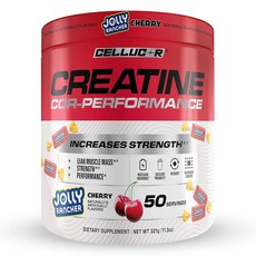 Cellucor 크레아틴 파우더 Jolly Rancher Cherry- 근력 근육량 및 지구력 증가 빠른 흡수를 위한 미립자 크레아틴 1회 제공량, Cellucor 크레아틴 파우더, Jolly Ranch, 1
