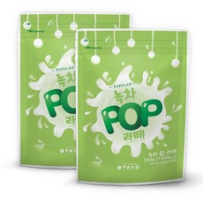 타코 녹차 팝 라떼 파우더, 500g, 1개입, 2개