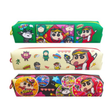 필박스 짱구는 못말려 미니사각 봉제필통, 무작위발송, 3개