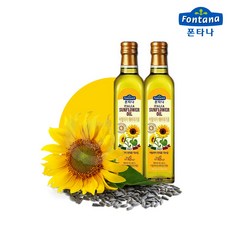 폰타나 해바라기유 프리미엄오일 500ml 2개