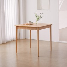 하이디 네이처 우드 사각 800 2인 원목 테이블 식탁(단품) 2colros, 2인용, 내츄럴