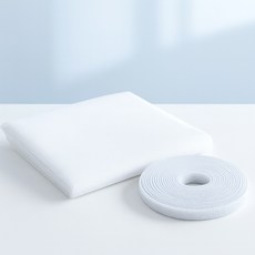 모기장 창문 철망 벨크로 찍찍이 DIY 부착용 패널, 150x130