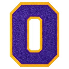 11.4cm(4-1/2인치) 셔닐 레터 패치 퍼플 레터맨 재킷 패치 아이언 온 레터 패치 의류용 대표팀 레터 패치 (레터 M), O