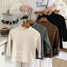 木野鼕季打底衫湖州織裏童裝男童韓版百搭半高領上衣兒童保暖服飾