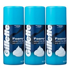 쉐이빙폼 크림 면도거품 질레트 포오미 센서티브 175ml 3개