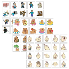 애니메이션 캐릭터 귀여운 동물 타투스티커, 1개, 19.주토피아타투