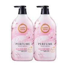 해피바스 로맨틱 체리블러섬 퍼퓸 바디워시, 900g, 2개