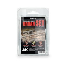 AK 城市套裝 琺瑯顏料 模型舊化, 1個, AK14032 城市套裝 琺瑯顏料