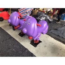 흔들 목마 놀이터 놀이기구 승마 야외 스프링 시소 흔들의자, 18 생강나병환자개