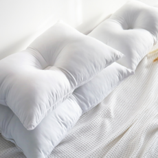 네모라인 국내생산 목편한 낮은 경추 베개솜 2개, 화이트, 4개